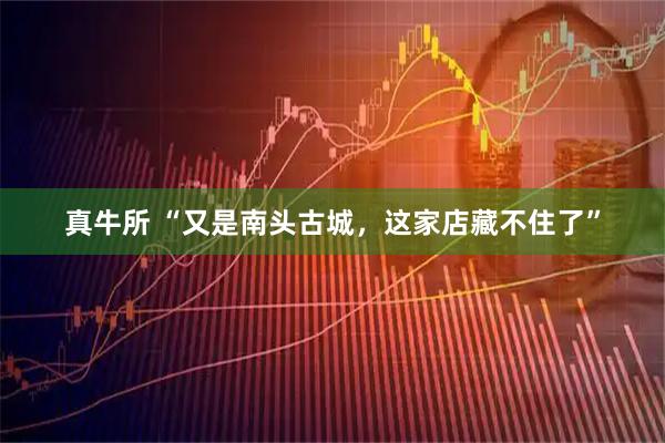真牛所 “又是南头古城，这家店藏不住了”
