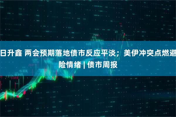 日升鑫 两会预期落地债市反应平淡；美伊冲突点燃避险情绪 | 债市周报