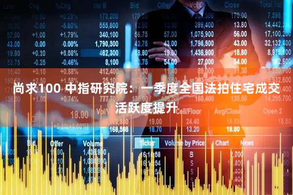 尚求100 中指研究院：一季度全国法拍住宅成交活跃度提升