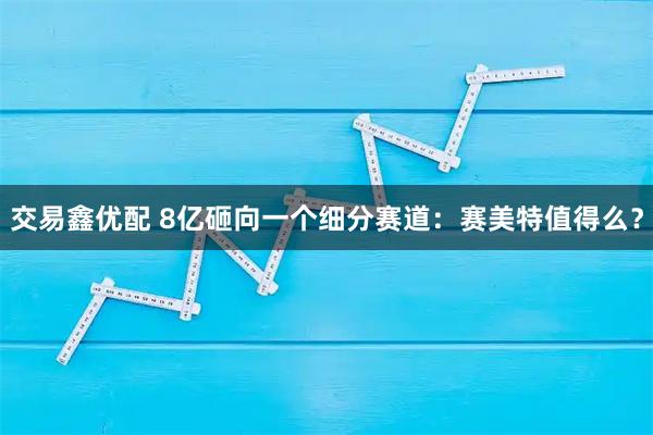 交易鑫优配 8亿砸向一个细分赛道：赛美特值得么？