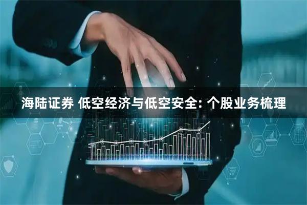 海陆证券 低空经济与低空安全: 个股业务梳理